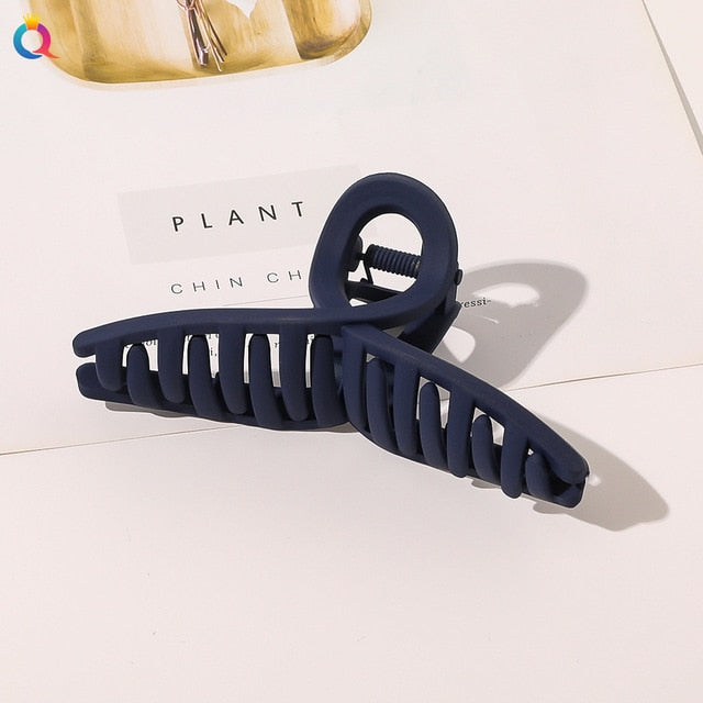 Frosted Plastic Hair Claw